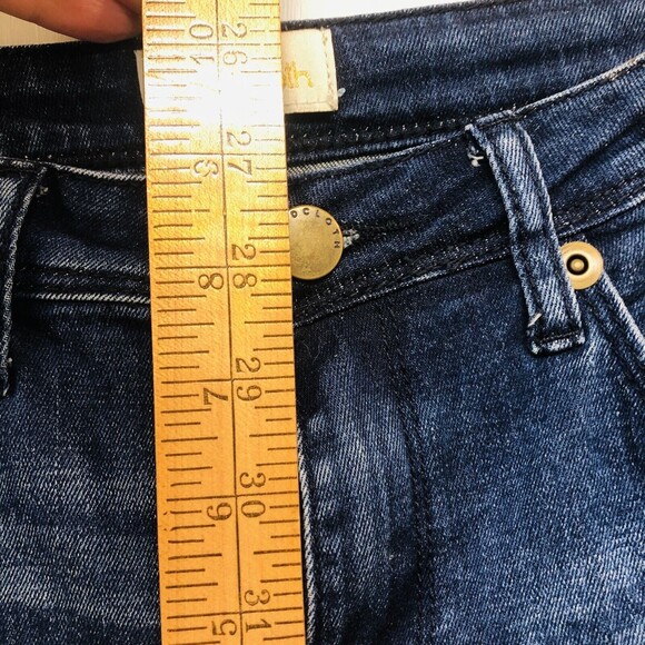 Anthropologie ModCloth Cropped Jeans Raw Hem Medium Wash, Size Medium - Picture 5 of 8